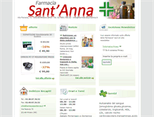 Tablet Screenshot of farmaciasantanna.it